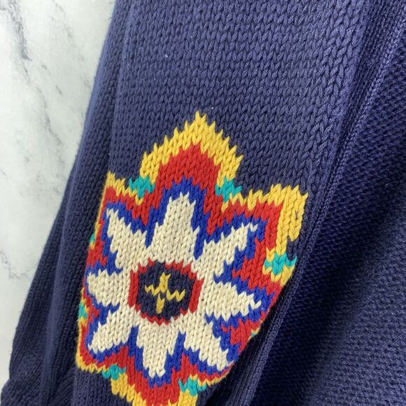 Vintage 90s Grandma Sweater Cardigan Women's sz S Small Knit Retro Cottagecore - Picture 12 of 16